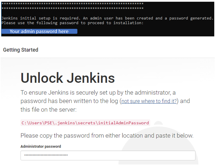 unlocking jenkins