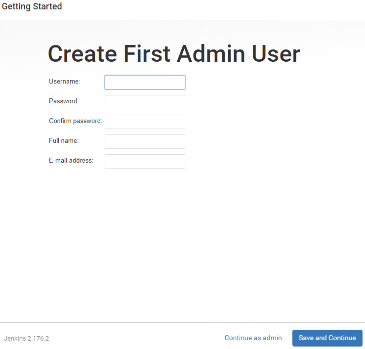 create first user