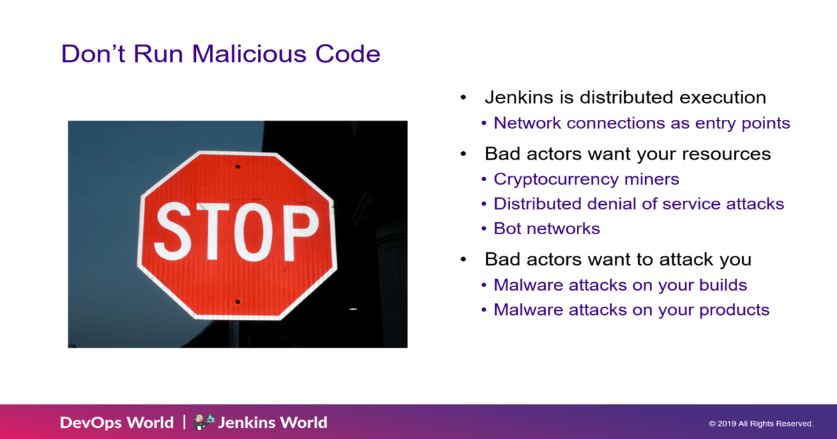 do not run malicious code