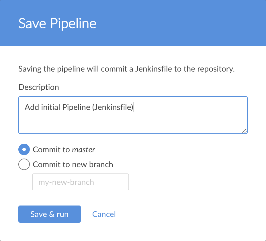 Save Pipeline dialog box