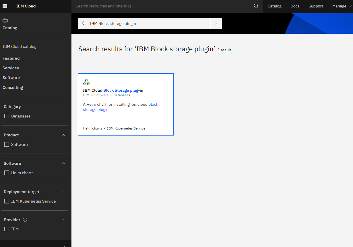 IBM block search
