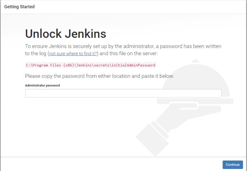 Unlock Jenkins page