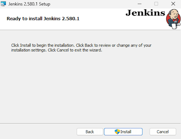 Windows Install Jenkins