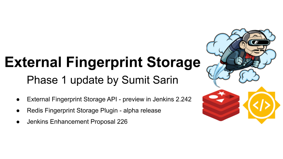 External Fingerprint Storage Phase-1 Updates