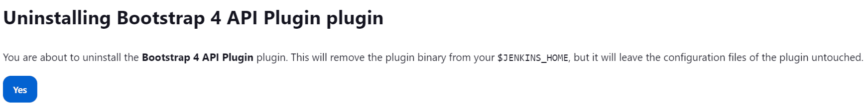 remove the plugin binary