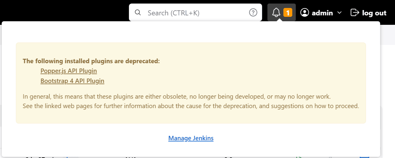 the following plugins are deprecated