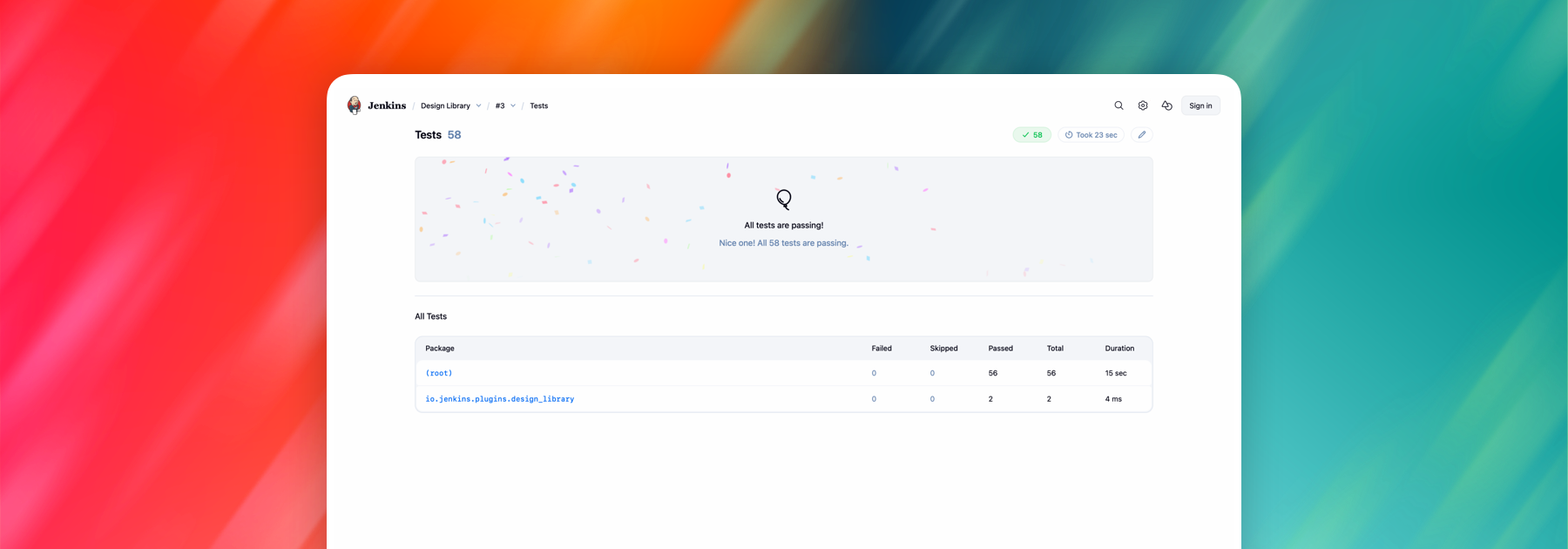 Revamped Tests in Jenkins